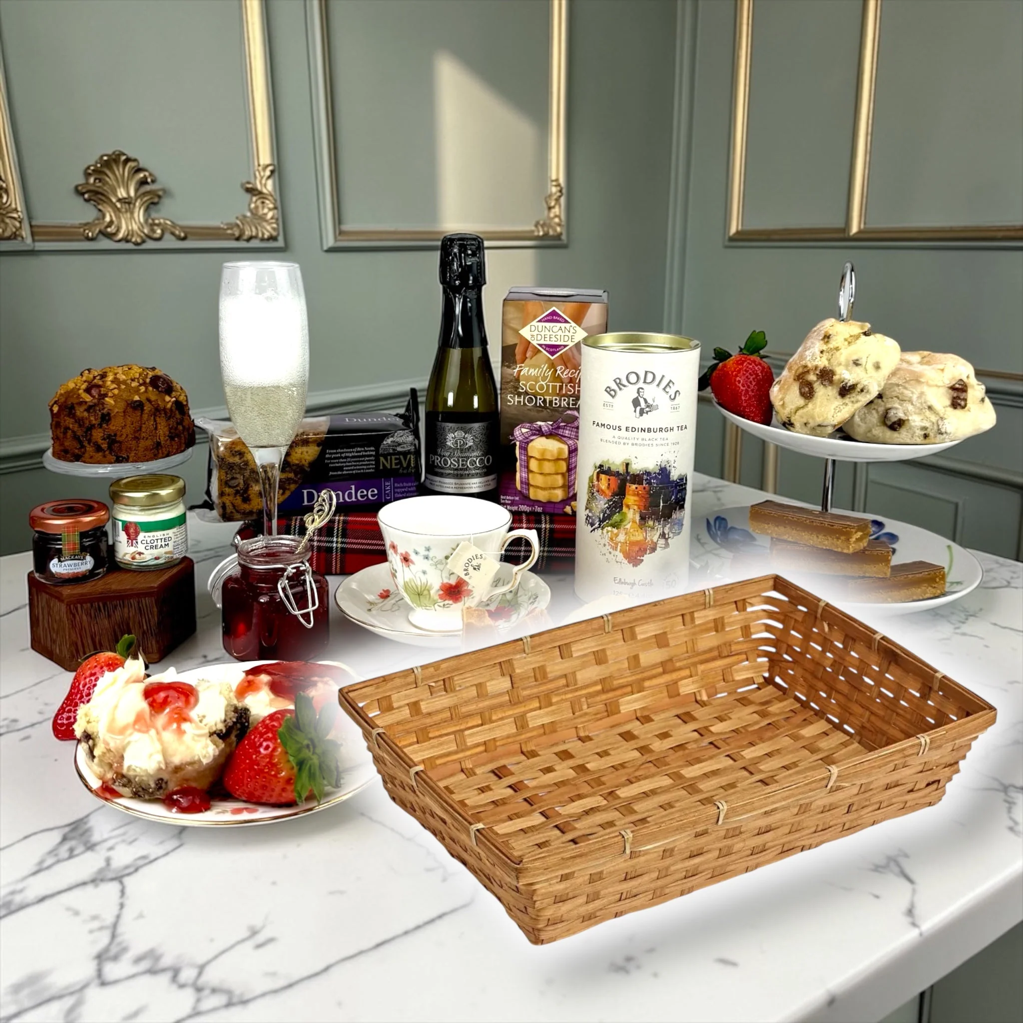 Afternoon Tea Treat Hamper With Prosecco - Image 2