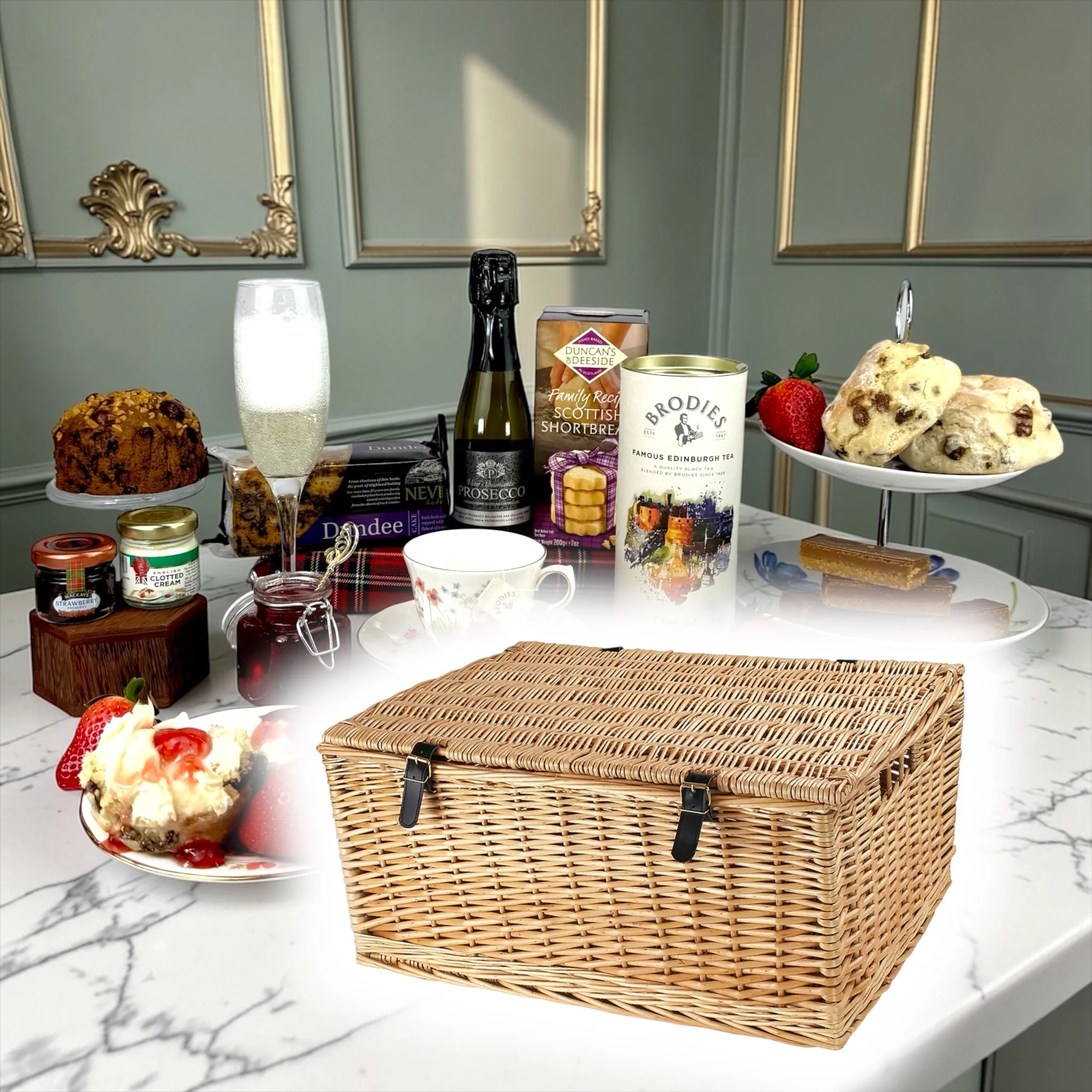 Afternoon Tea Treat Hamper With Prosecco - Image 3