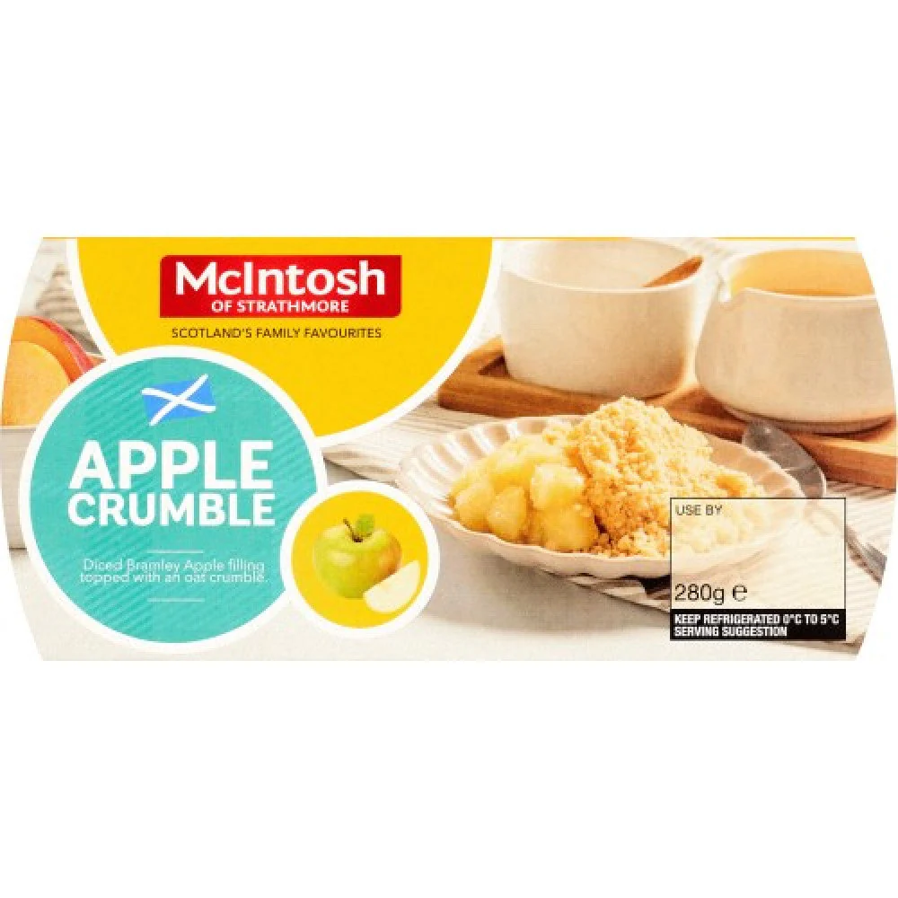 Apple Crumble Puddings Mcintosh 280g - Image 2
