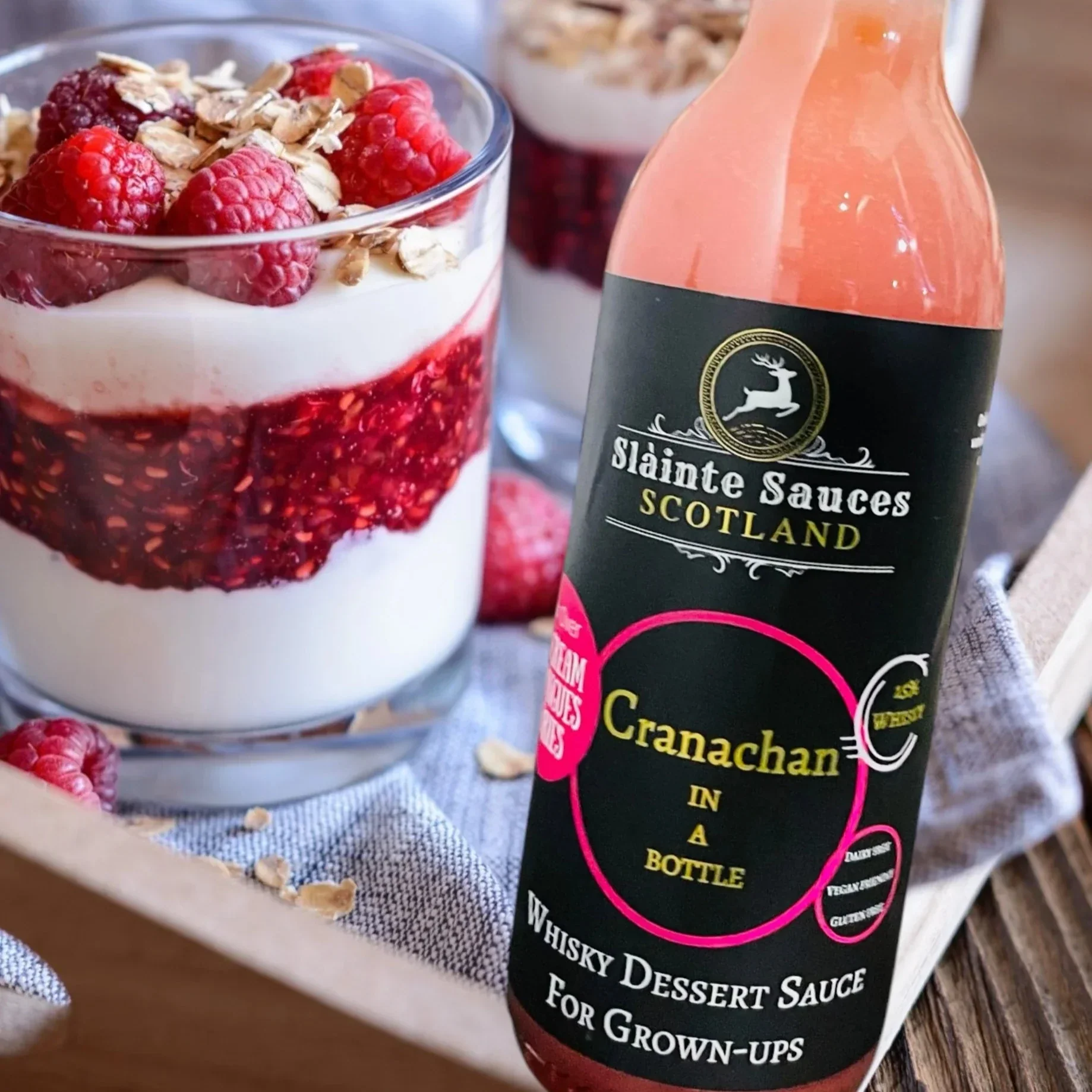 Canachan in a Bottle' – Scottish Whisky & Raspberry Sauce