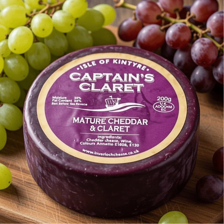 Captain's Claret Mature Cheddar Isle Of Kintyre
