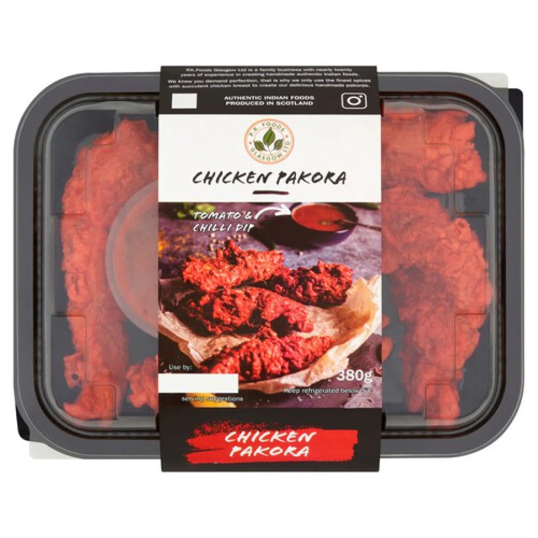 Chicken Pakora With Tomato And Chilli Dip P. K. Foods 195g