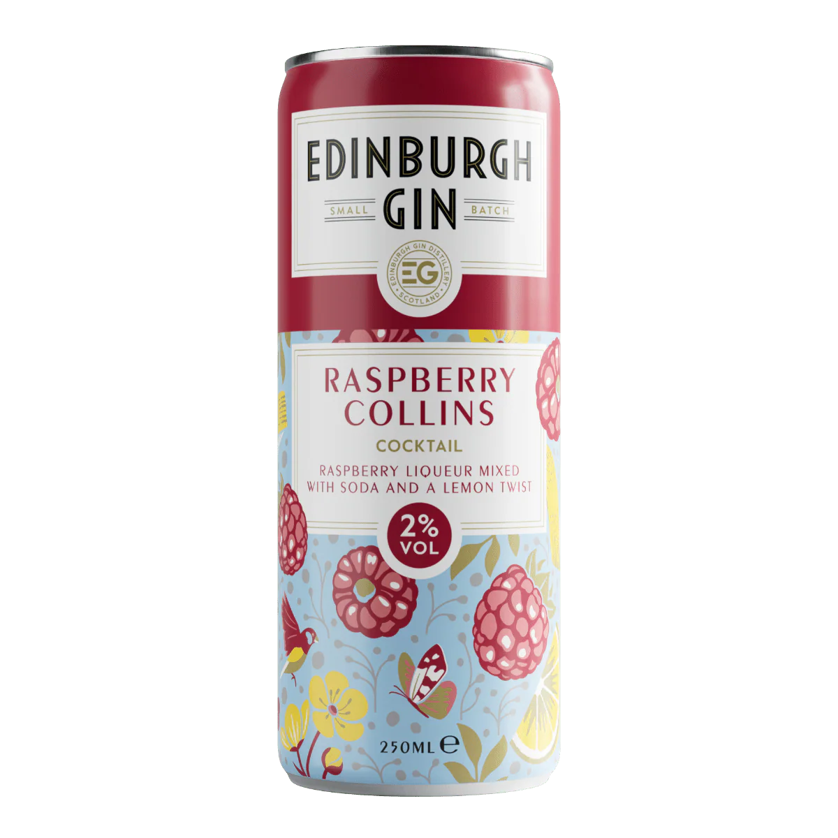 Edinburgh Gin Raspberry Collins Rtd 250ml - Image 2