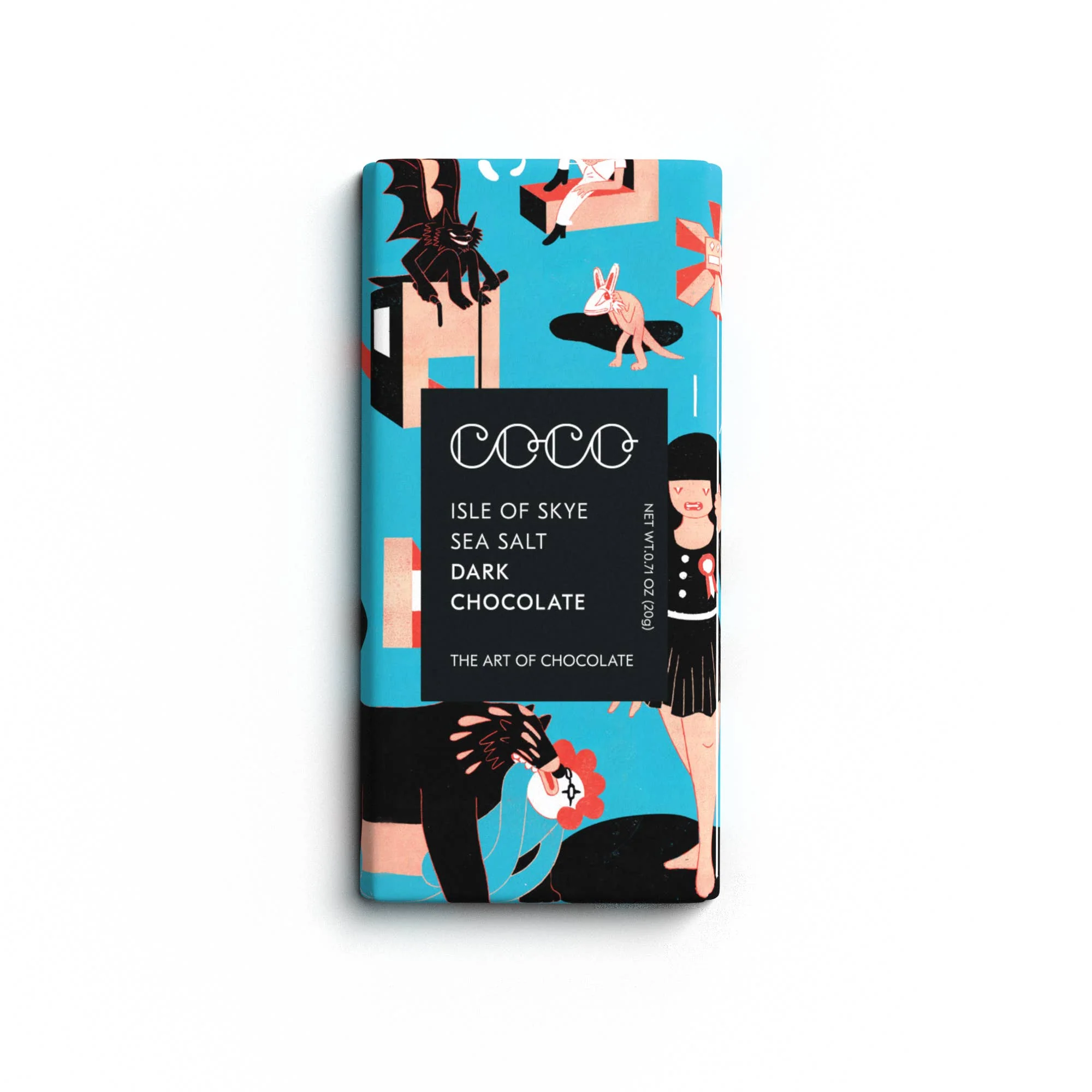 Isle of Skye Sea Salt Dark Mini Chocolate Bar (Pack of 24)