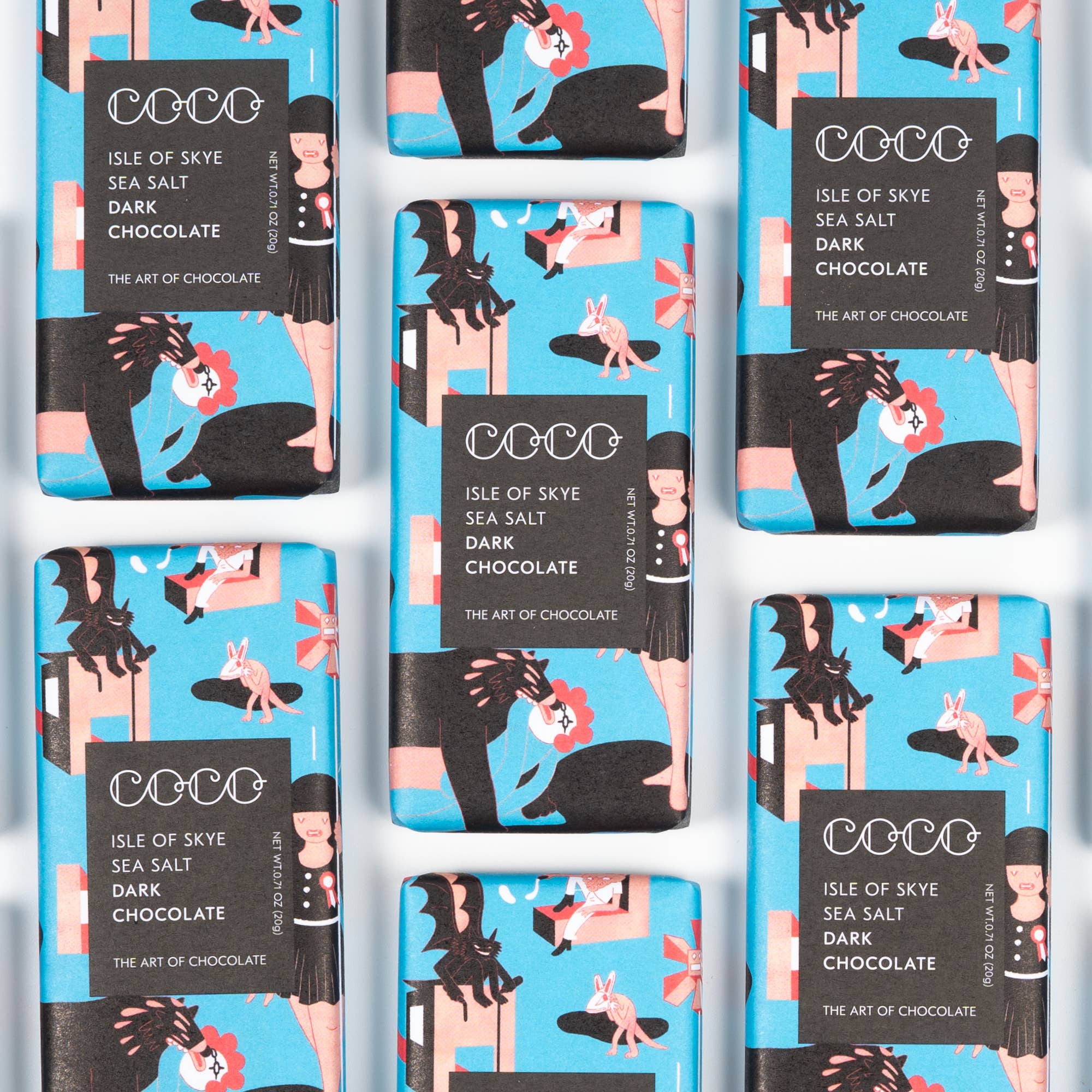 Isle of Skye Sea Salt Dark Mini Chocolate Bar (Pack of 24) - Image 3