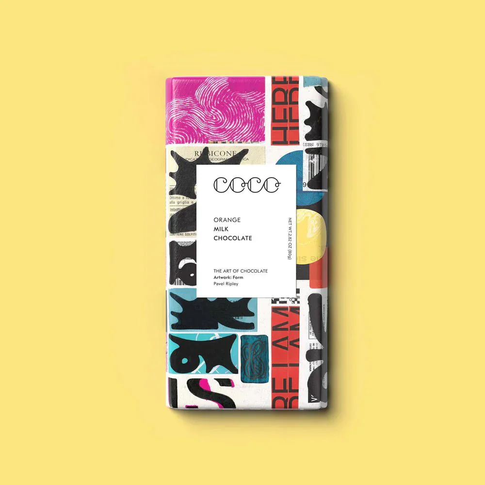 Milk Orange Chocolate Bar COCO