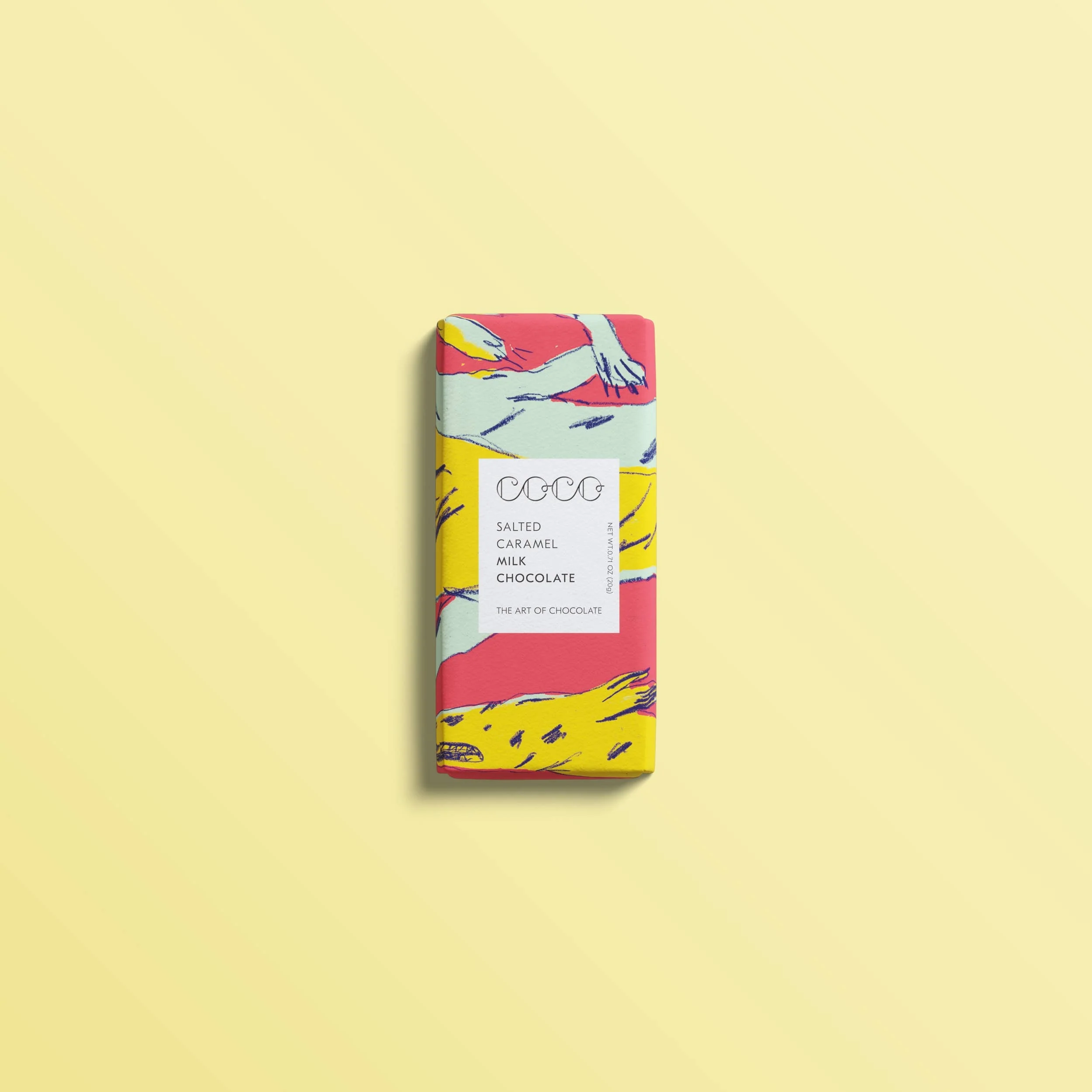 Salted Caramel Milk Mini Chocolate Bar (Pack of 24) - Image 2