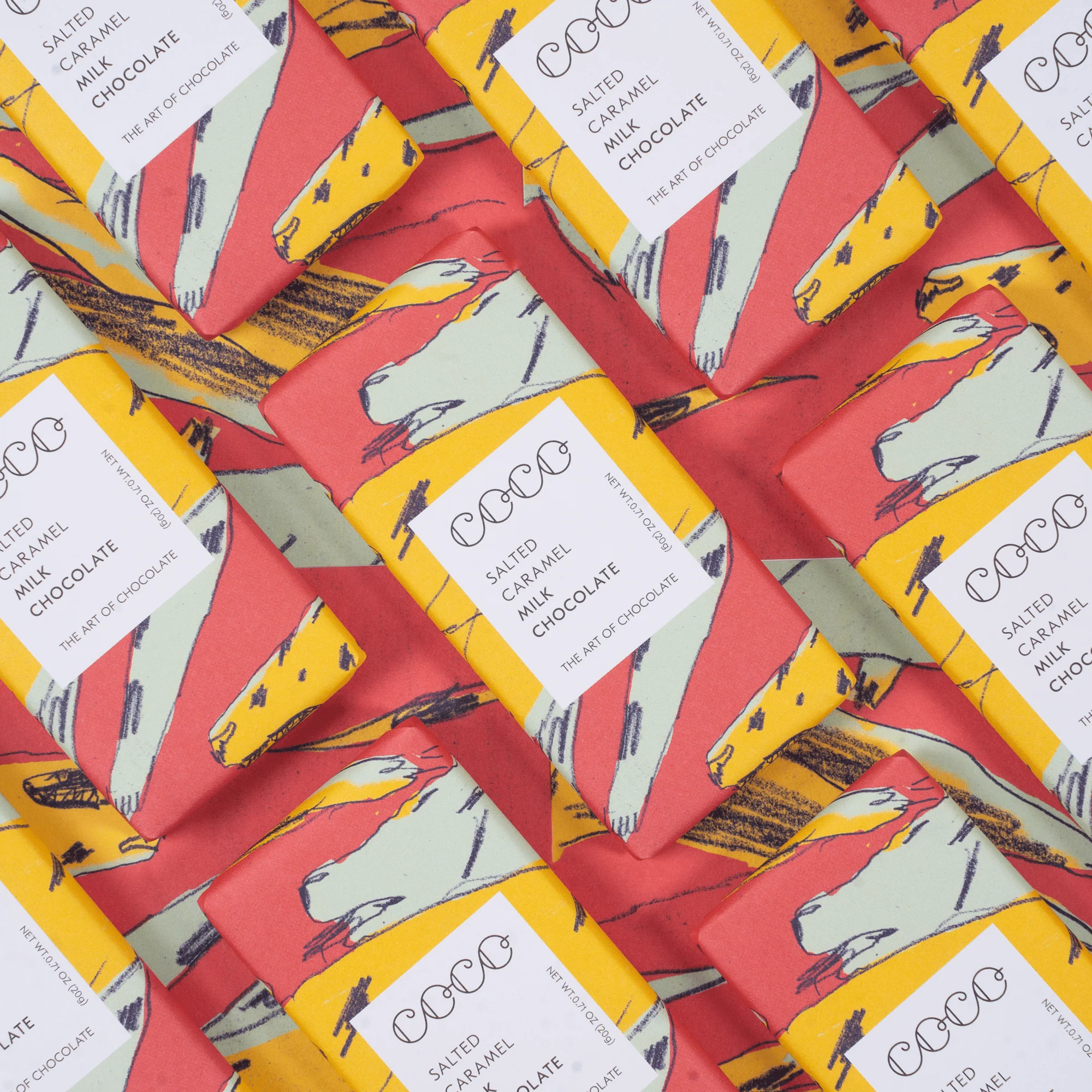 Salted Caramel Milk Mini Chocolate Bar (Pack of 24) - Image 3
