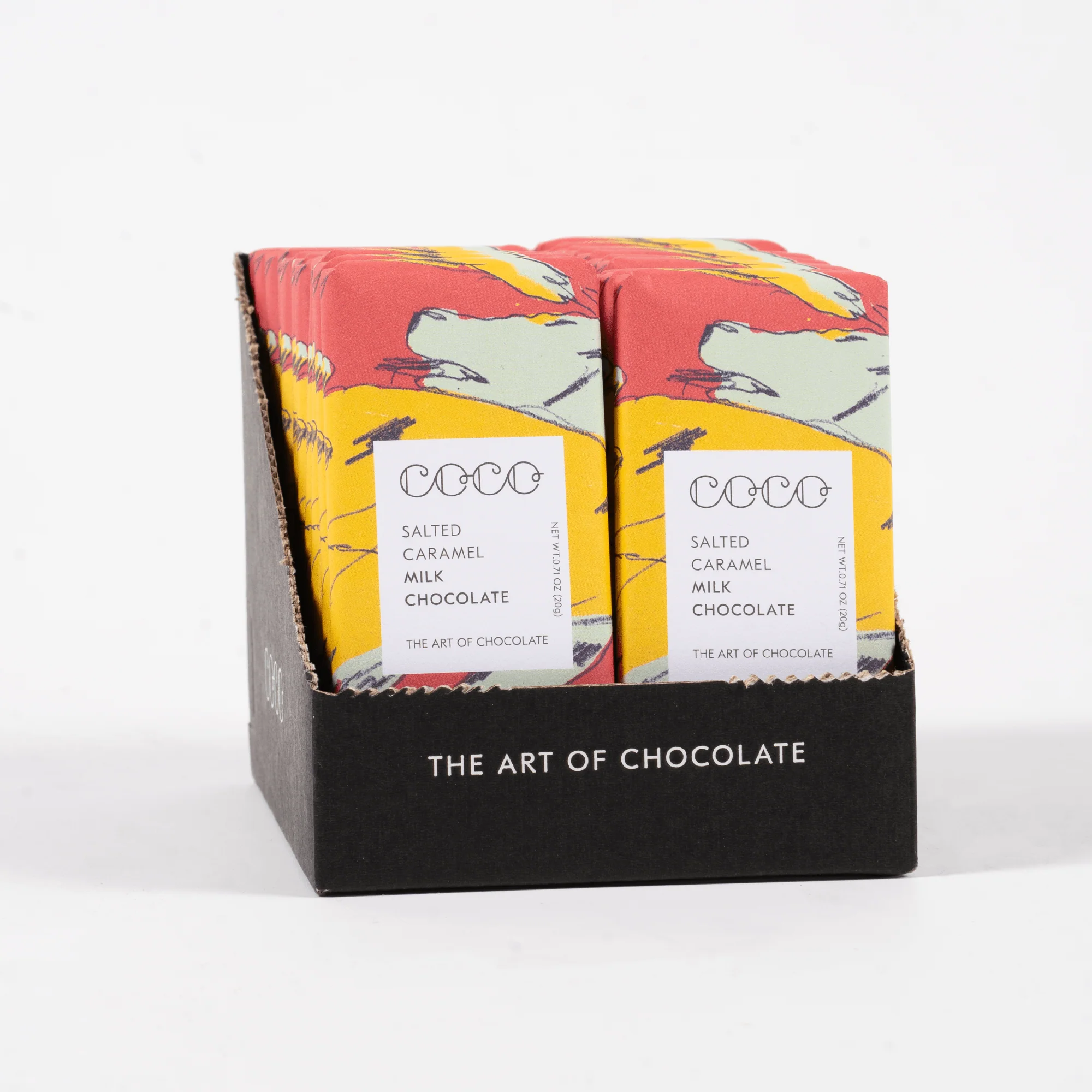 Salted Caramel Milk Mini Chocolate Bar (Pack of 24) - Image 4