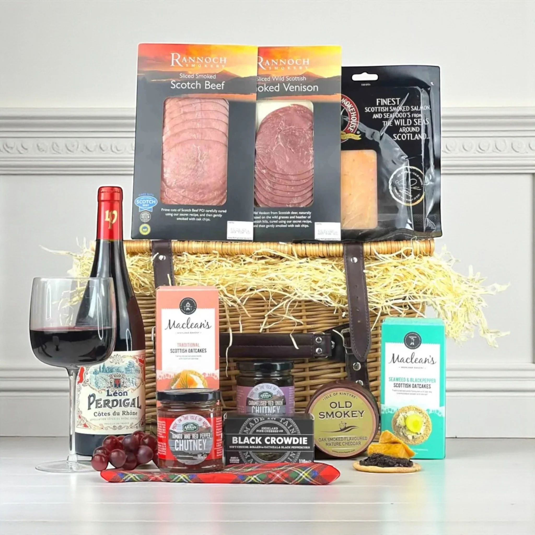 Scottish Feast with Red Wine