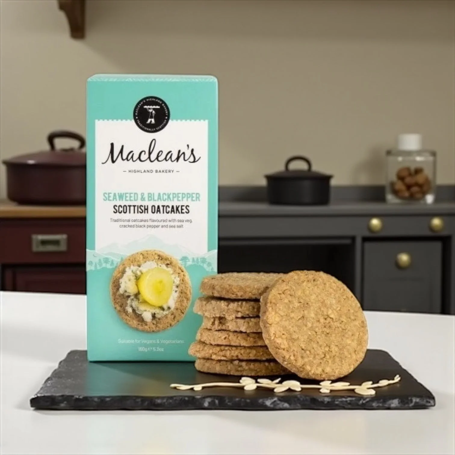 Seaweed & Black Pepper Oatcakes Macleans
