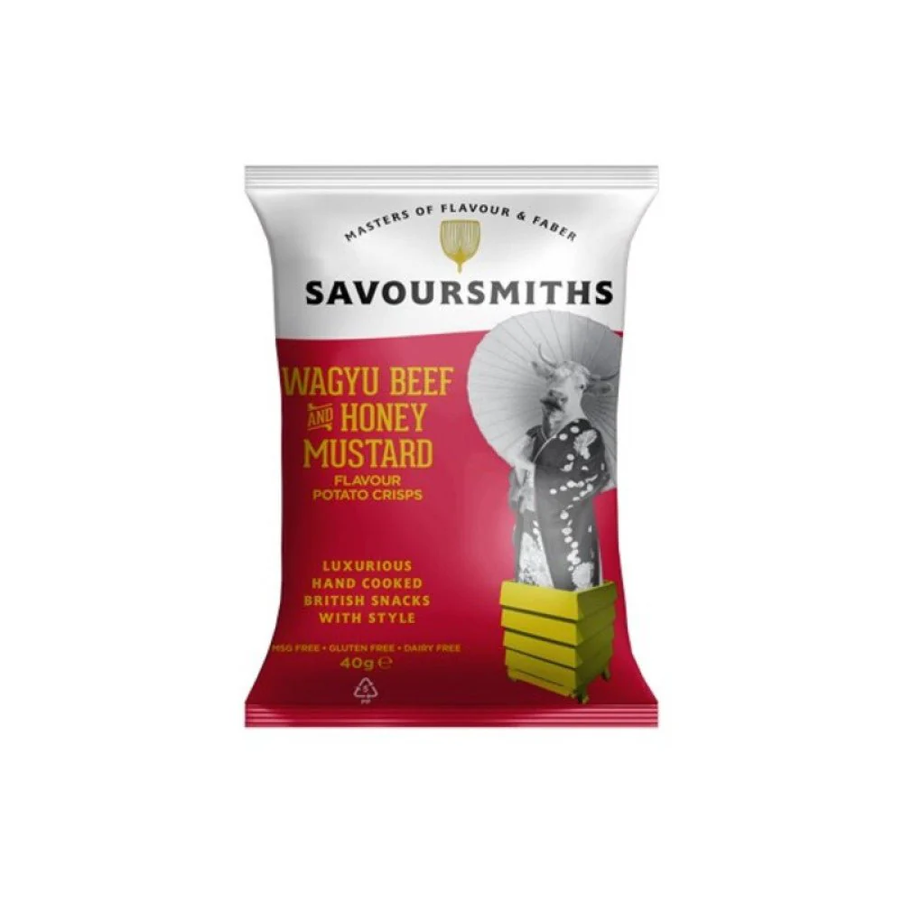 Wagyu Beef + Honey Mustard Potato Crisps Savoursmiths - Image 2